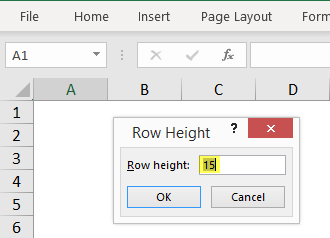 Excel Row Height Tricks