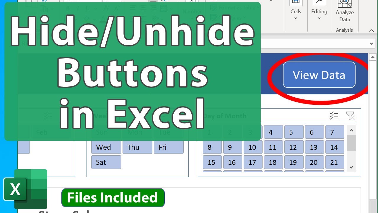 Hide Excel Worksheet with VBA Button