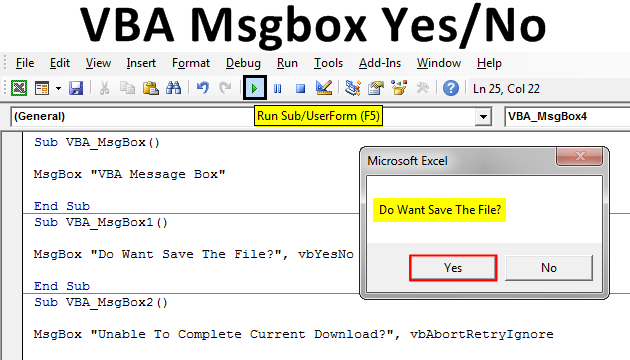 VBA Message Box Yes No Unique