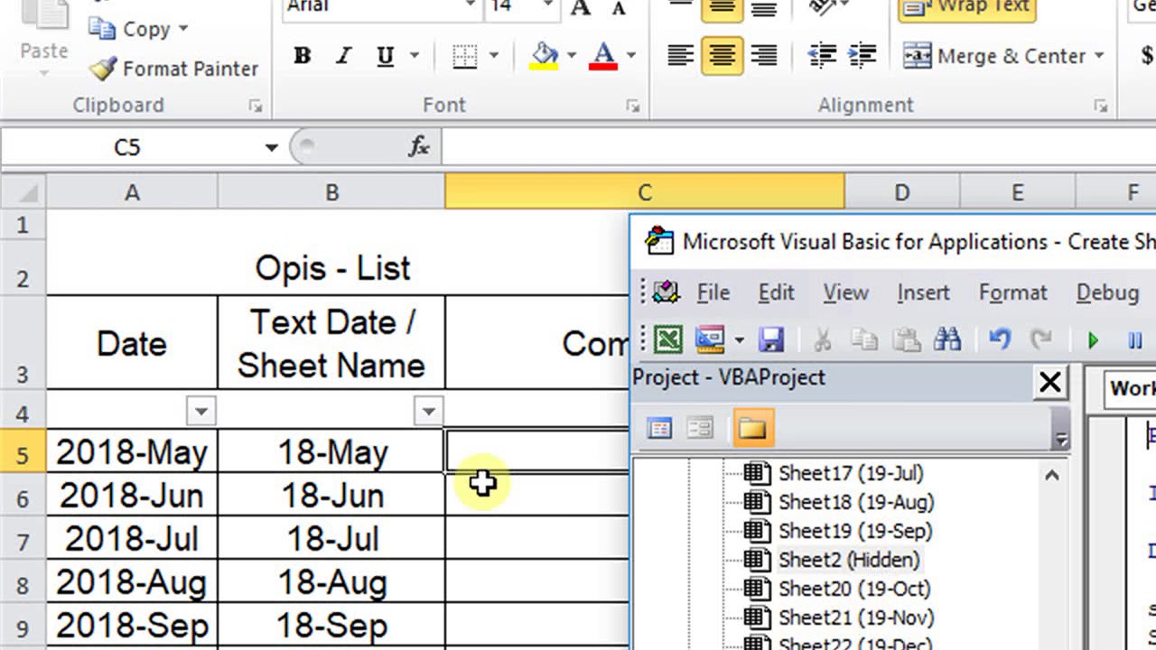 Ways to Create Sheets from a List in Excel