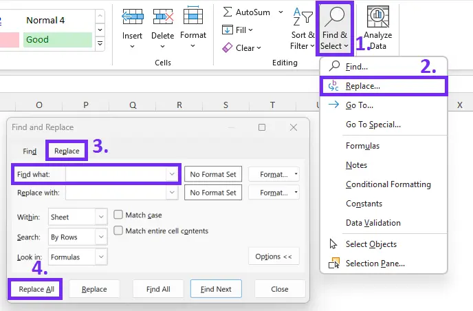 4 Ways To Remove Middle Initial In Excel