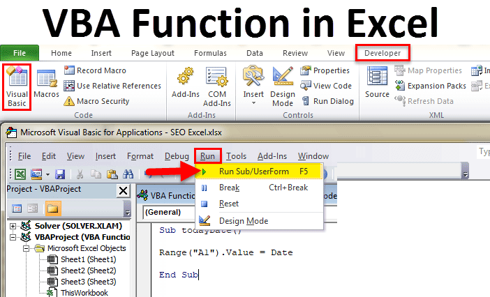 VBA Tutorials for Excel