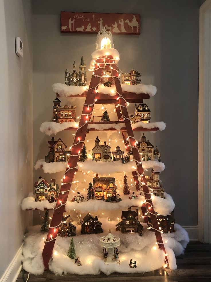 5 Ways To Build A Christmas Tree Ladder For Village