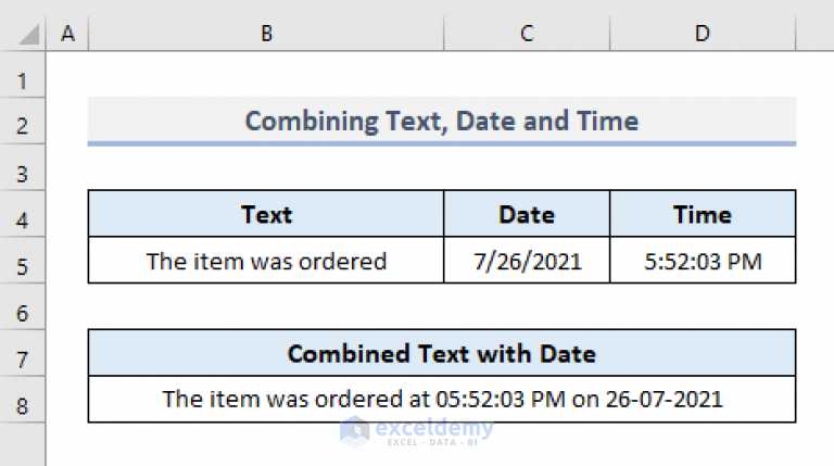 5 Ways To Combine Date And Time In Excel