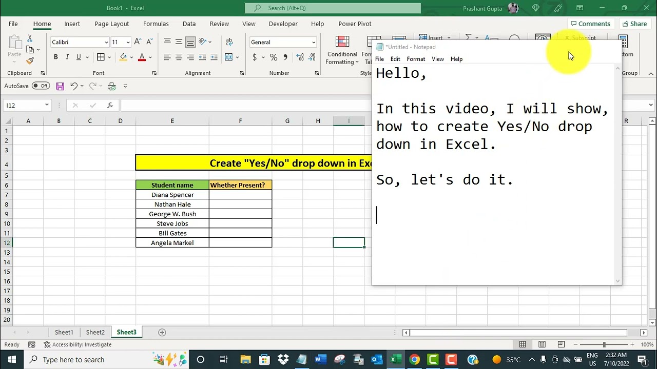 5 Ways To Create Excel Yes No Drop Down