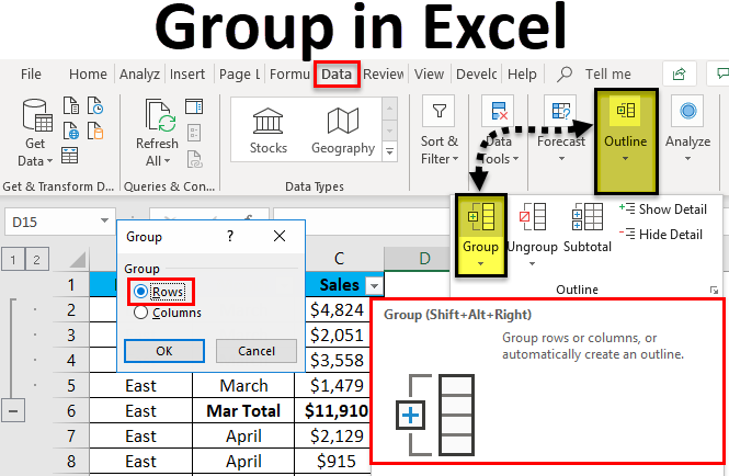 5 Ways To Create Groups In Excel