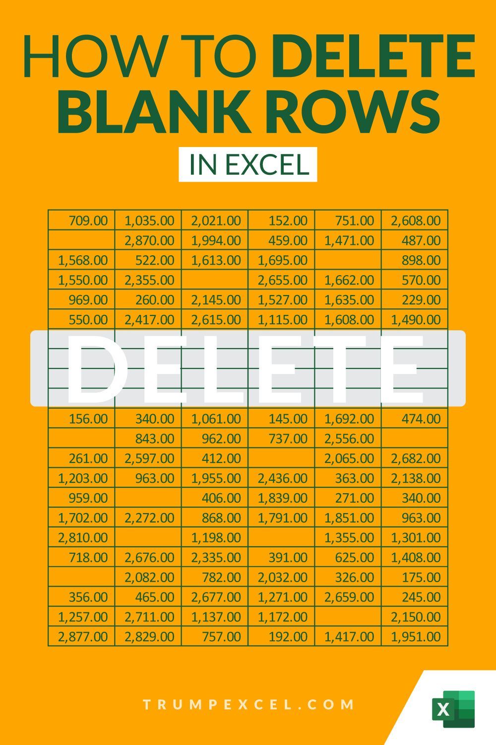 5 Ways To Delete Blank Rows In Excel Formulas