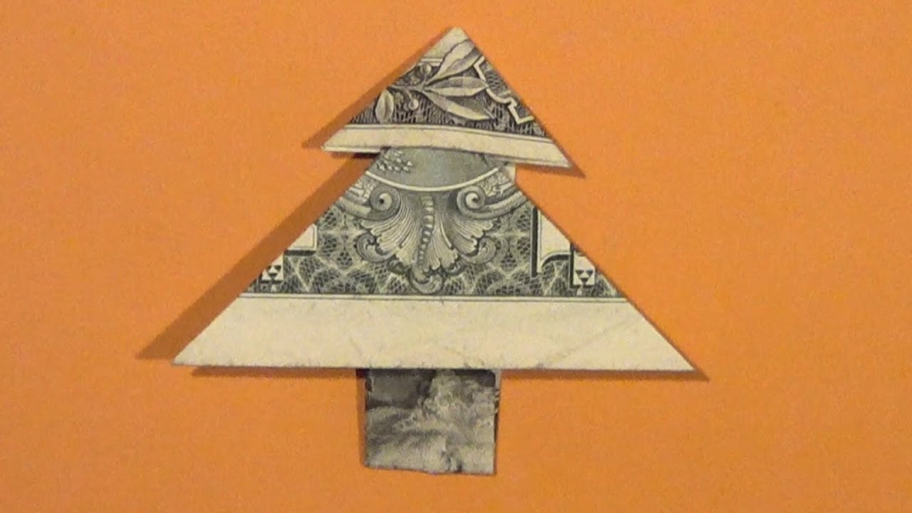 5 Ways To Fold An Origami Dollar Bill Christmas Tree