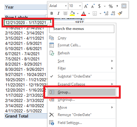 5 Ways To Group Dates In Excel Pivot Tables