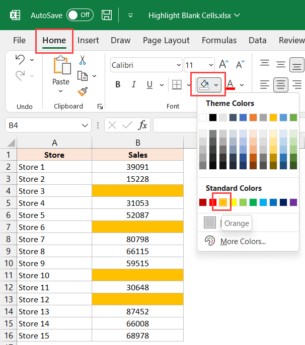 5 Ways To Highlight Empty Cells In Excel