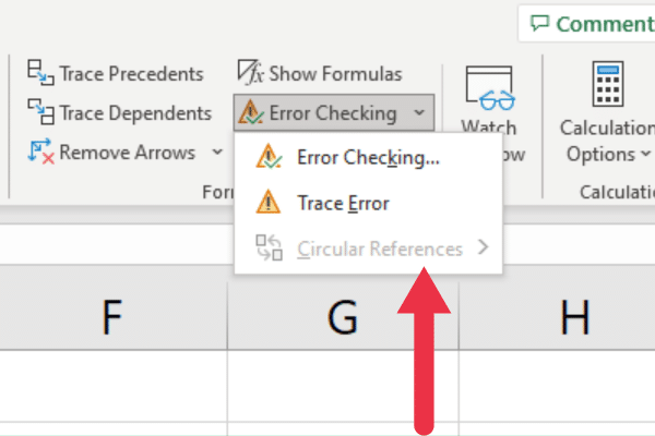 5 Ways To Identify Circular References In Excel