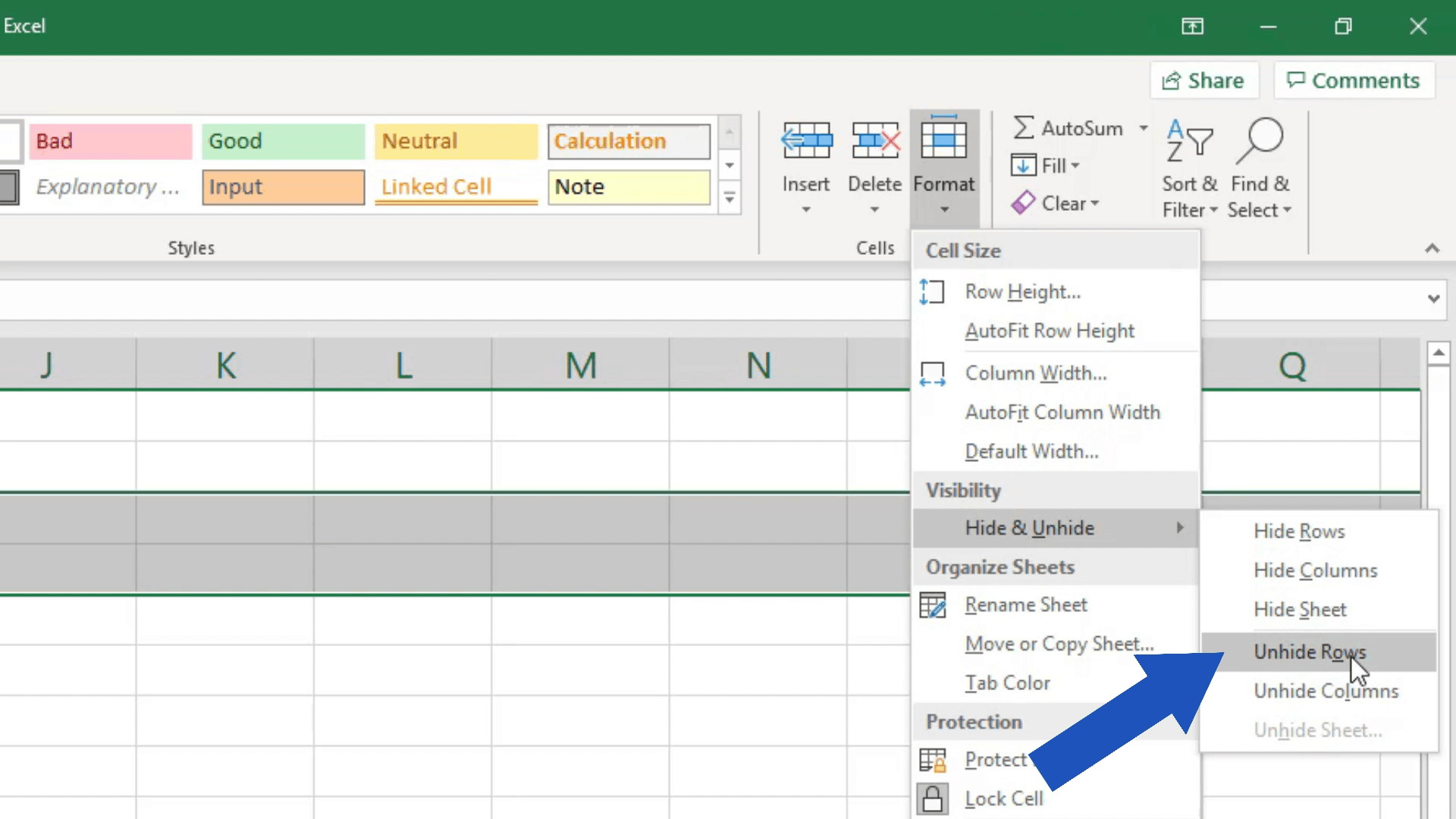 5 Ways To Unhide Rows In Excel