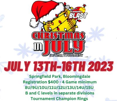 7 Ways To Crush The Christmas In July Softball Tournament 2024