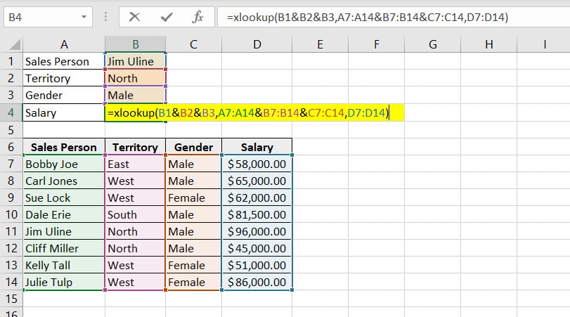 Excel Xlookup Multiple Criteria Gallery