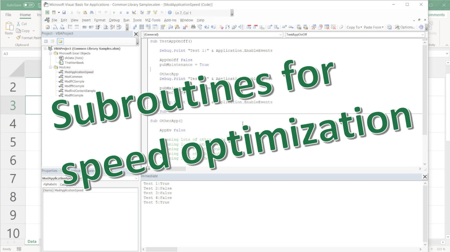 VBA Speed Optimization Techniques