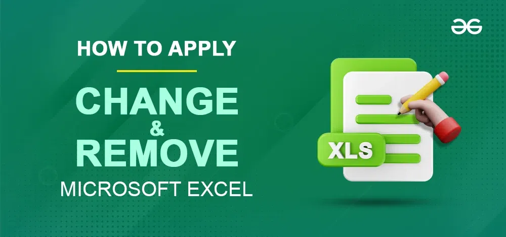 Apply changes in Excel