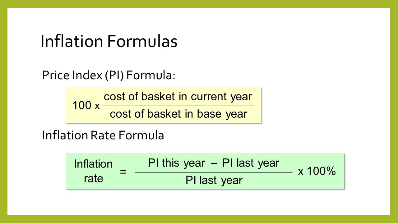 Calculate Inflation Rate in Excel