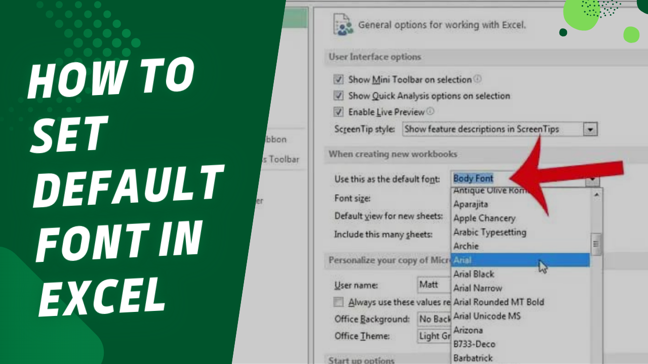 Change Default Font In Microsoft Excel In 5 Easy Steps