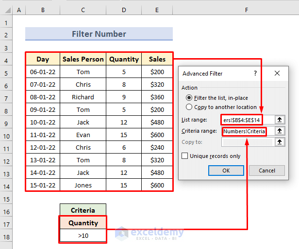 Check Range and Criteria