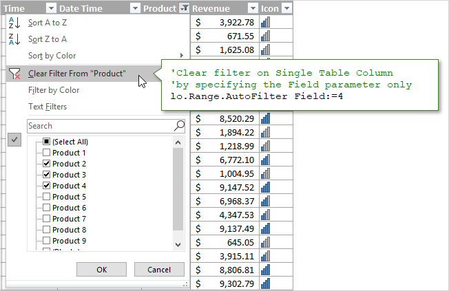 Clear Filter In Excel Vba Made Easy