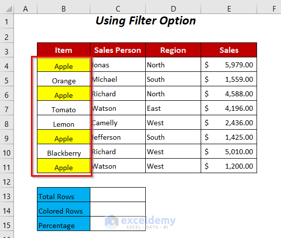 Conditional Percentage Calculations