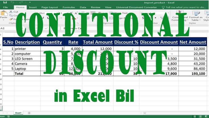 Conditional Percentage Discount