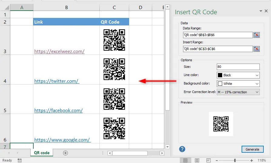 Create Qr Codes In Excel With Ease And Speed