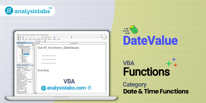 DateValue Function in VBA