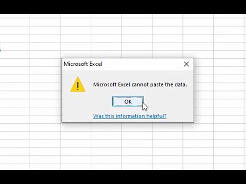 Excel Cannot Paste Data: Causes And Solutions