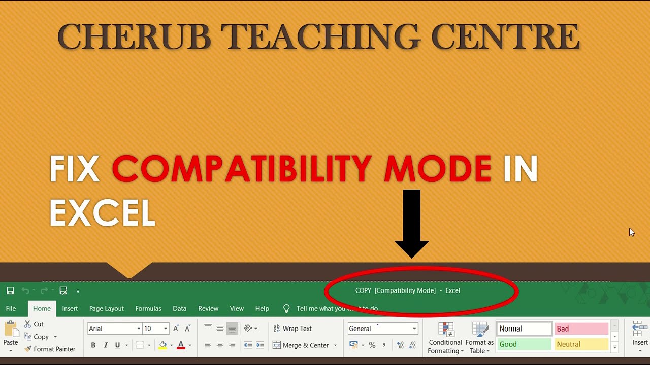 Excel Compatibility Mode Fix