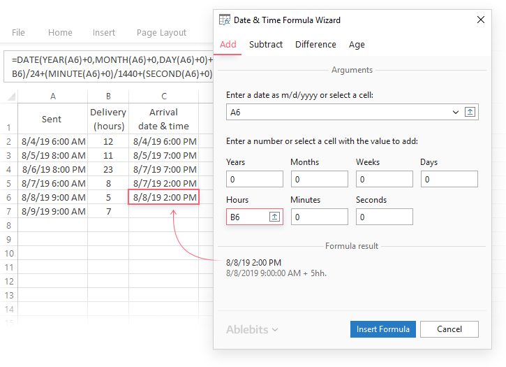 Excel Date and Time Calculation