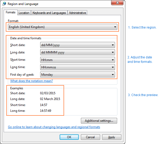 Excel Date Format Setting