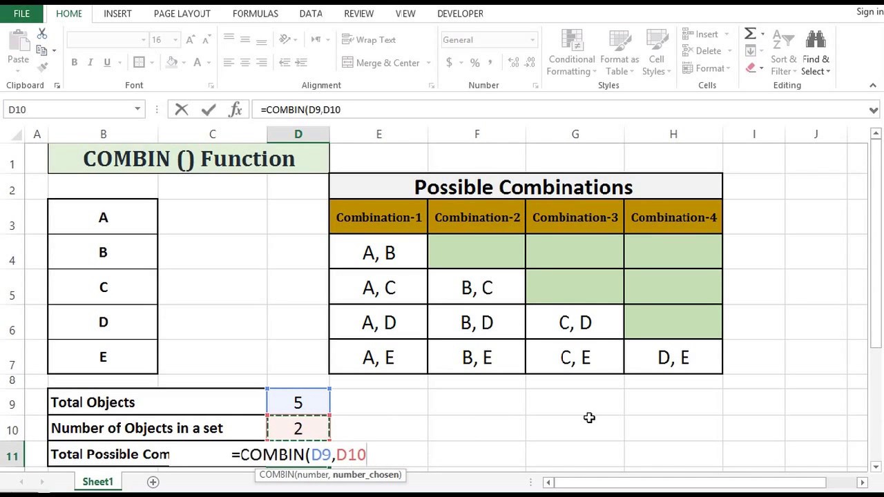 Combining worksheets using formulas in Excel