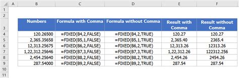 Excel formula fixes