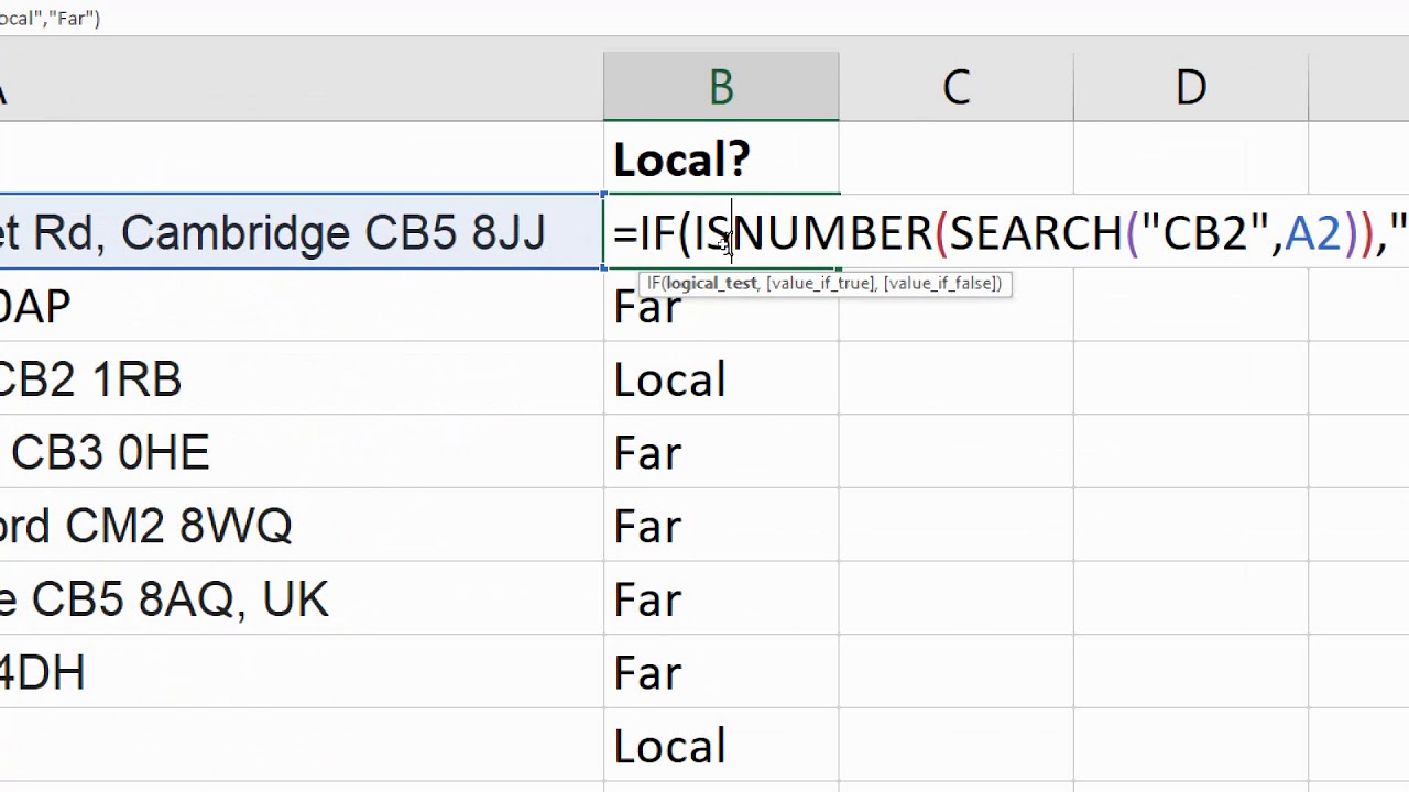 Excel IF Function Text Formulas