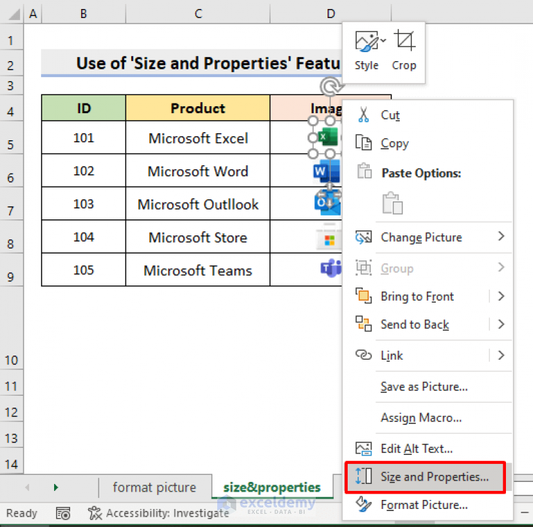 excel lock picture and cell