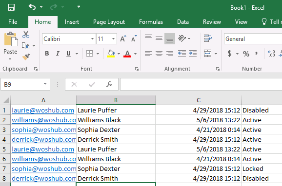 Excel Macros Email List