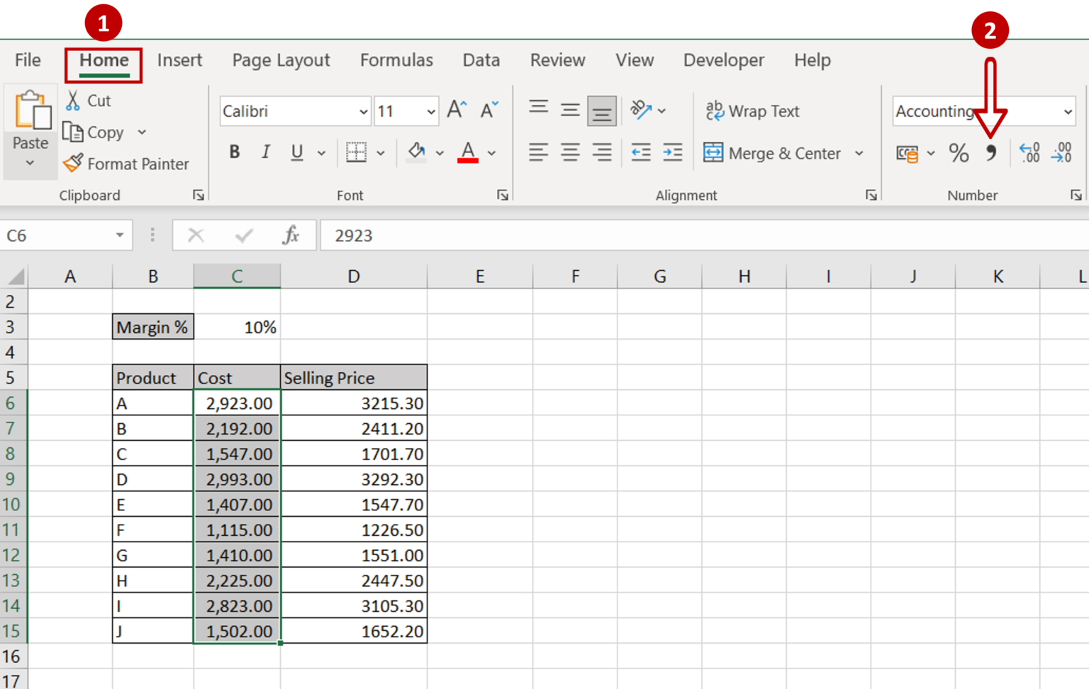 Excel Number Format Comma: A Simple Guide