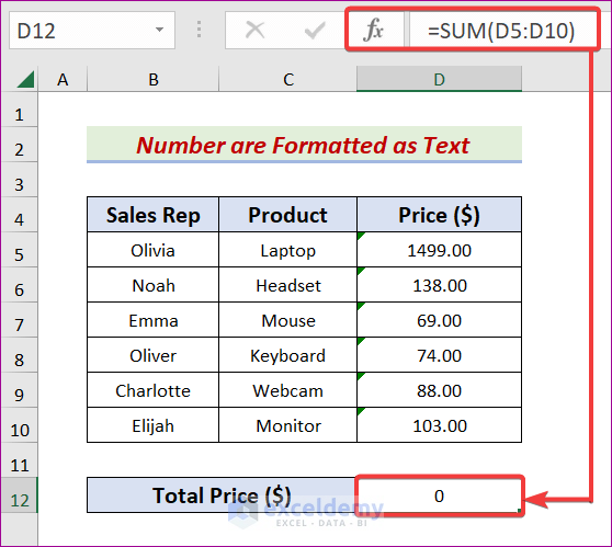 Excel Number Format Not Sticking