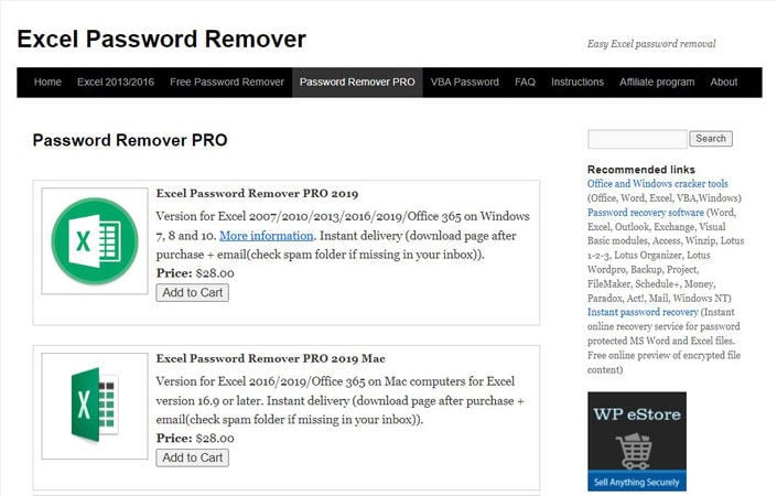 Excel Password Remover Tools