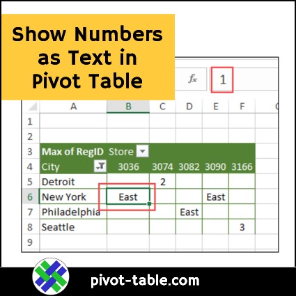 Excel Pivot Table with Text Values Example