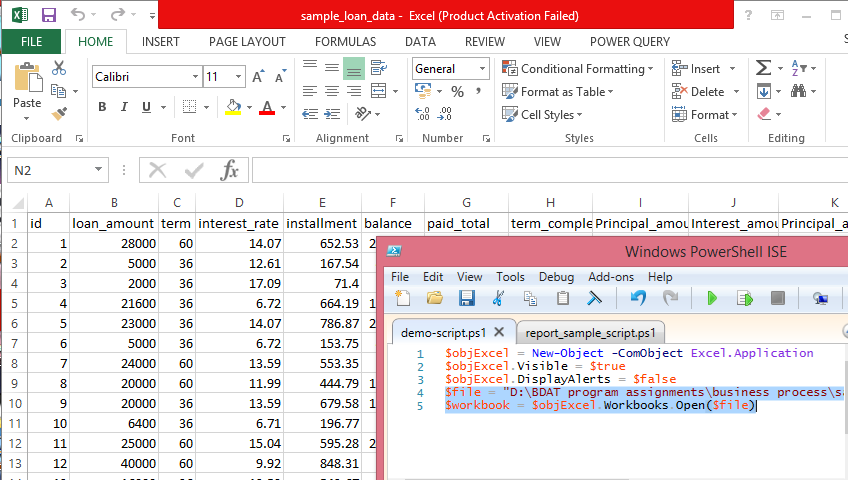 Excel PowerShell Script