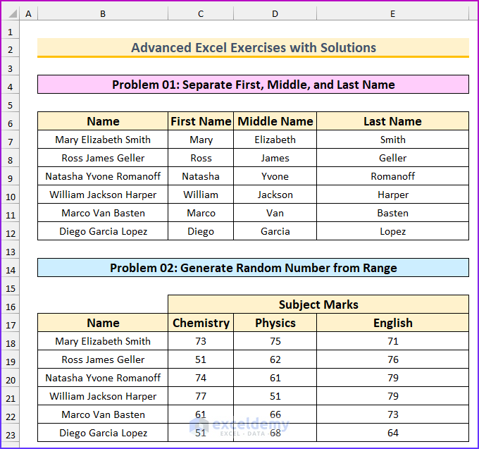 Excel Practice