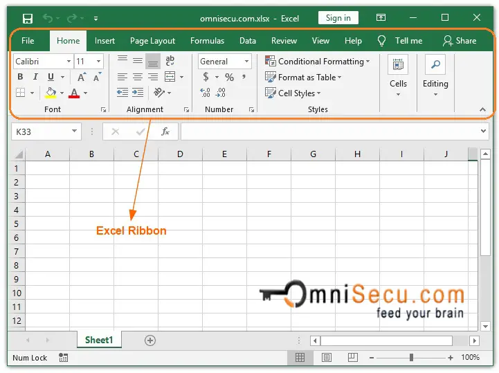 Excel Ribbon