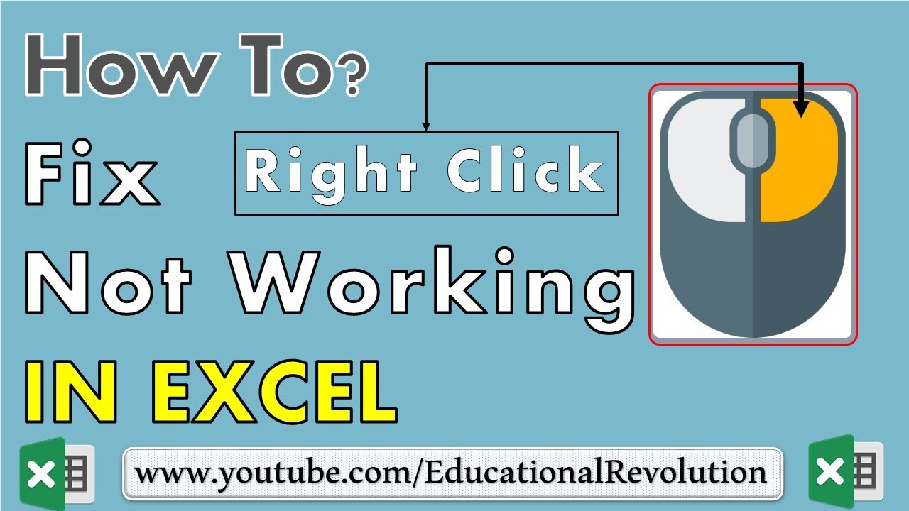 Excel Right Click Not Working: Fix It Now