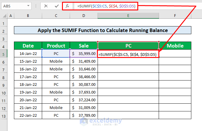 Excel Running Balance Formula Made Easy