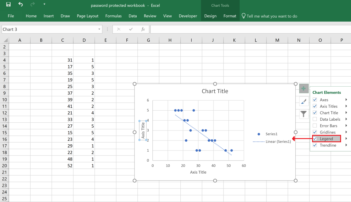 Excel Scatter Plot Legend