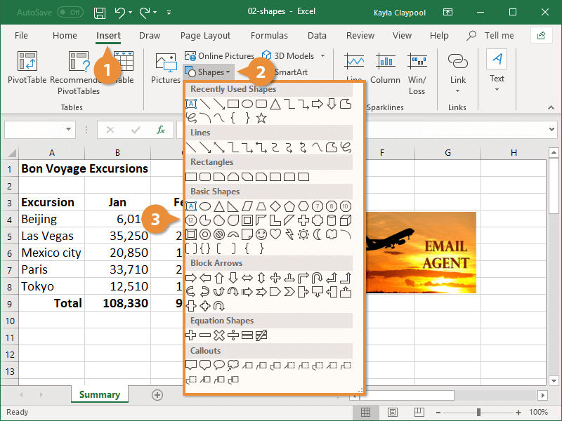 Excel Shape