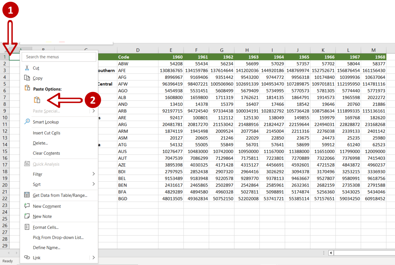 Excel shifting cells with formulas