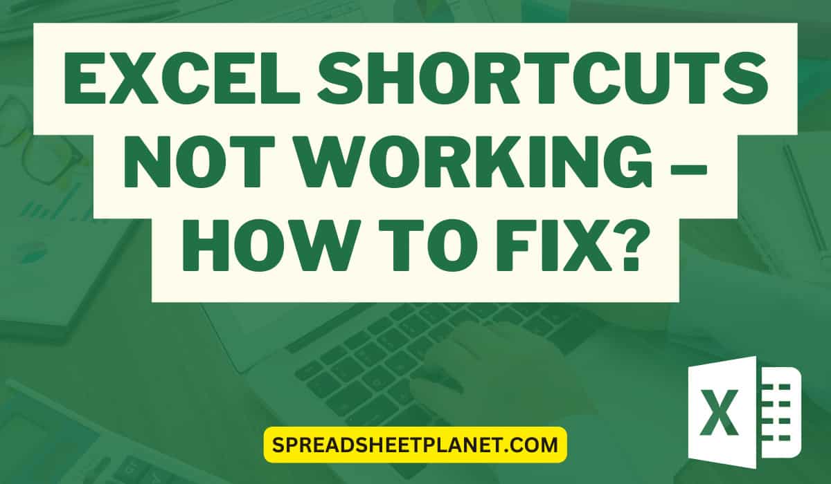 Excel shortcuts not working troubleshooting